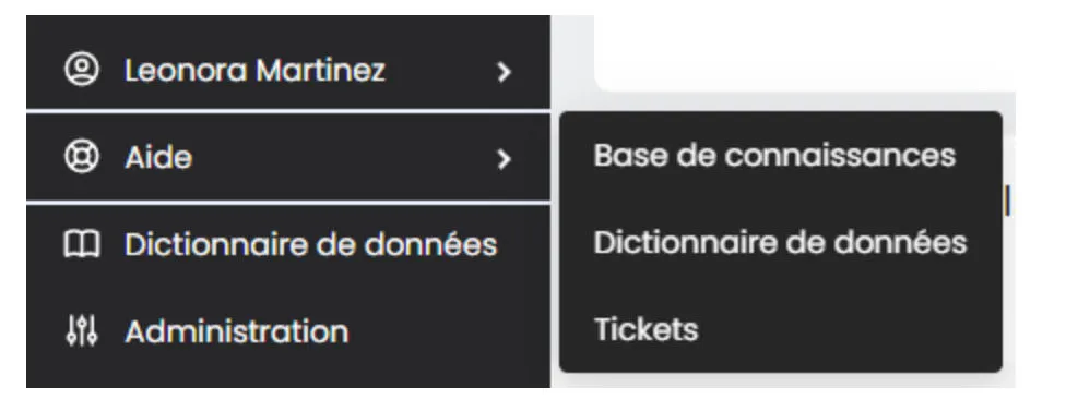 Accès Jira depuis le menu Aide de Biron