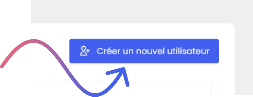 Formulaire de création d'un utilisateur