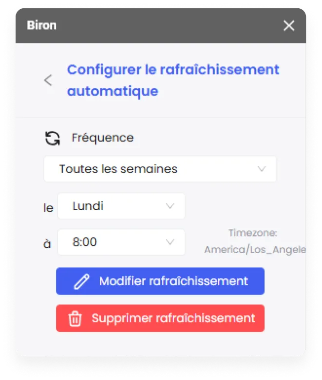 Bouton Supprimer rafraîchissement dans le formulaire