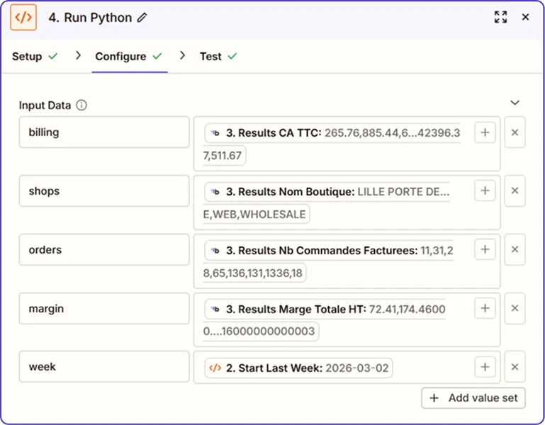 Zapier Code Formatting